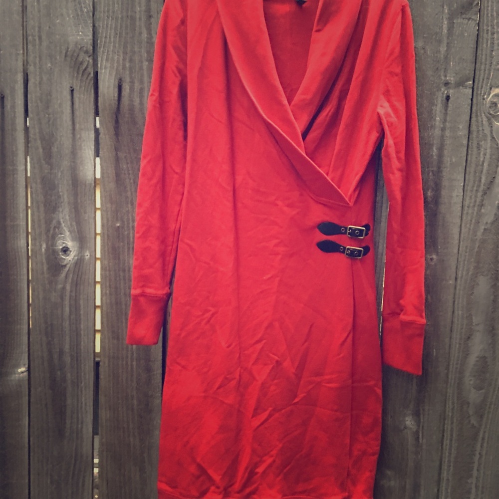 Ralph Lauren- Red sweater dress size S